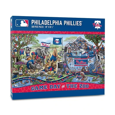 IDNA Philadelphia Phillies 10.5" x 28" Game Day at the Zoo 500-Piece Puzzle
