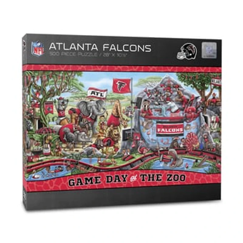 IDNA Atlanta Falcons 10.5" x 28" Game Day at the Zoo 500-Piece Puzzle
