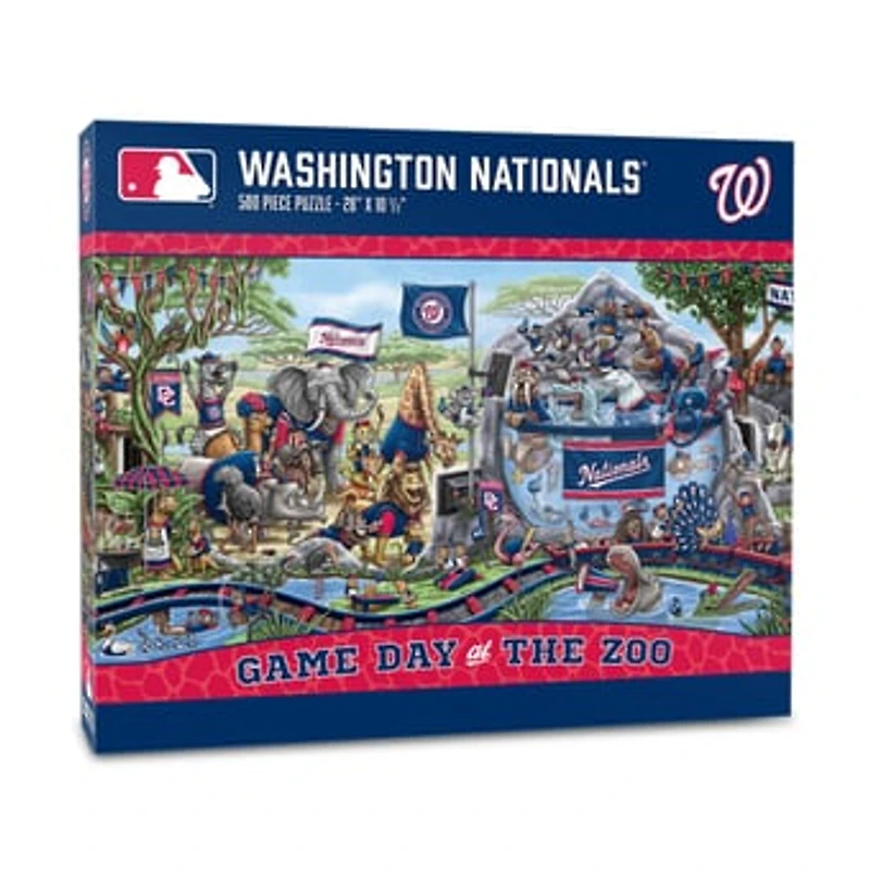 IDNA Washington Nationals 10.5" x 28" Game Day at the Zoo 500-Piece Puzzle