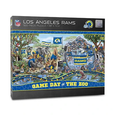 IDNA Los Angeles Rams 10.5" x 28" Game Day at the Zoo 500-Piece Puzzle