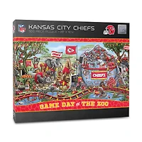IDNA Kansas City Chiefs 10.5" x 28" Game Day at the Zoo 500-Piece Puzzle