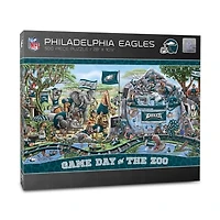IDNA Philadelphia Eagles 10.5" x 28" Game Day at the Zoo 500-Piece Puzzle