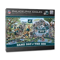 IDNA Philadelphia Eagles 10.5" x 28" Game Day at the Zoo 500-Piece Puzzle