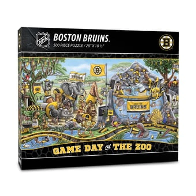 IDNA Boston Bruins 10.5" x 28" Game Day at the Zoo 500-Piece Puzzle