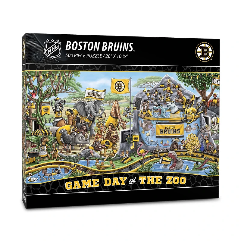 IDNA Boston Bruins 10.5" x 28" Game Day at the Zoo 500-Piece Puzzle