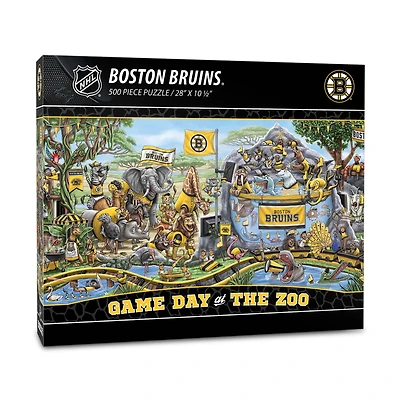 IDNA Boston Bruins 10.5" x 28" Game Day at the Zoo 500-Piece Puzzle