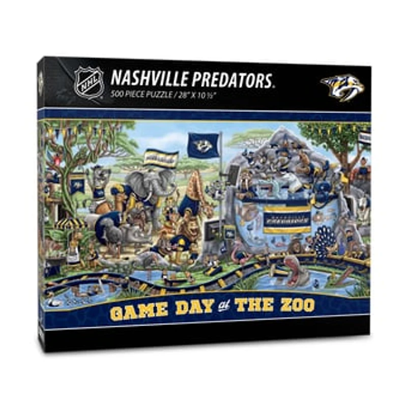 IDNA Nashville Predators 10.5" x 28" Game Day at the Zoo 500-Piece Puzzle