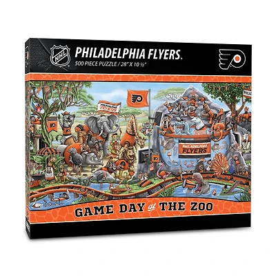 IDNA Philadelphia Flyers 10.5" x 28" Game Day at the Zoo 500-Piece Puzzle