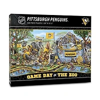 IDNA Pittsburgh Penguins 10.5" x 28" Game Day at the Zoo 500-Piece Puzzle