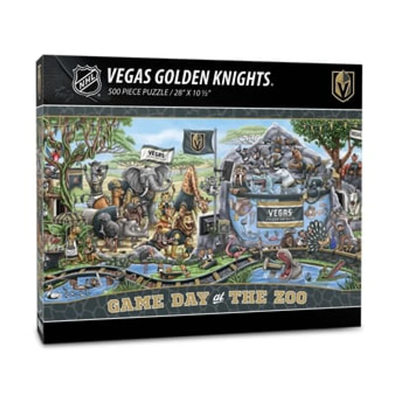 IDNA Vegas Golden Knights 10.5" x 28" Game Day at the Zoo 500-Piece Puzzle