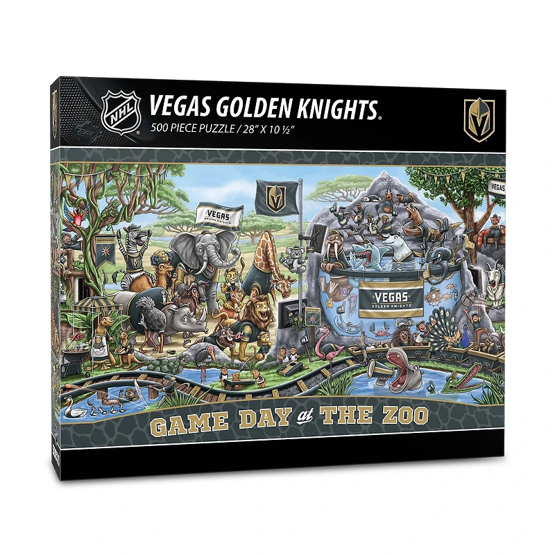 IDNA Vegas Golden Knights 10.5" x 28" Game Day at the Zoo 500-Piece Puzzle