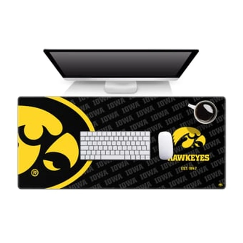 IDNA Iowa Hawkeyes 15.7" x 35.4" Logo Series Desk Pad