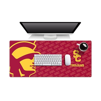 IDNA USC Trojans 15.7" x 35.4" Logo Series Desk Pad