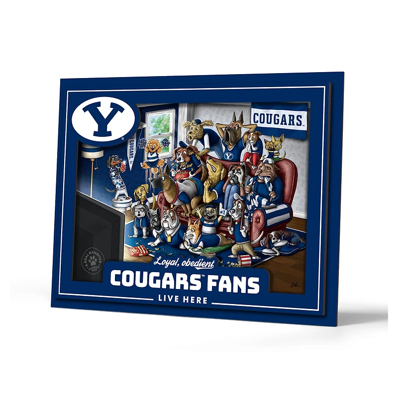 IDNA BYU Cougars 13.25" x 17.25" Purebred Fans Wall Art