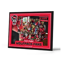 IDNA NC State Wolfpack 13.25" x 17.25" Purebred Fans Wall Art