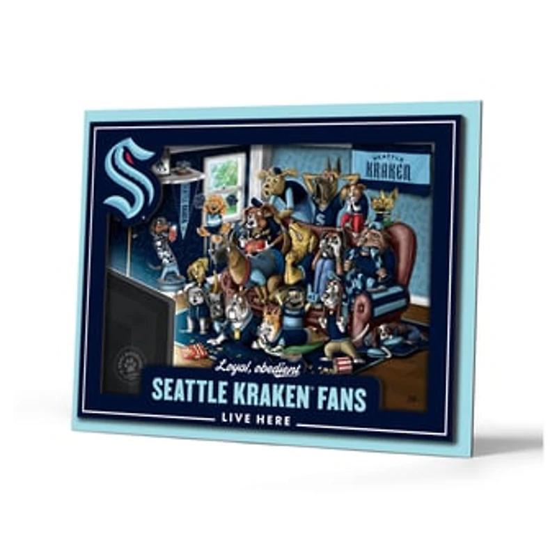 IDNA Seattle Kraken 13.25" x 17.25" Purebred Fans Wall Art