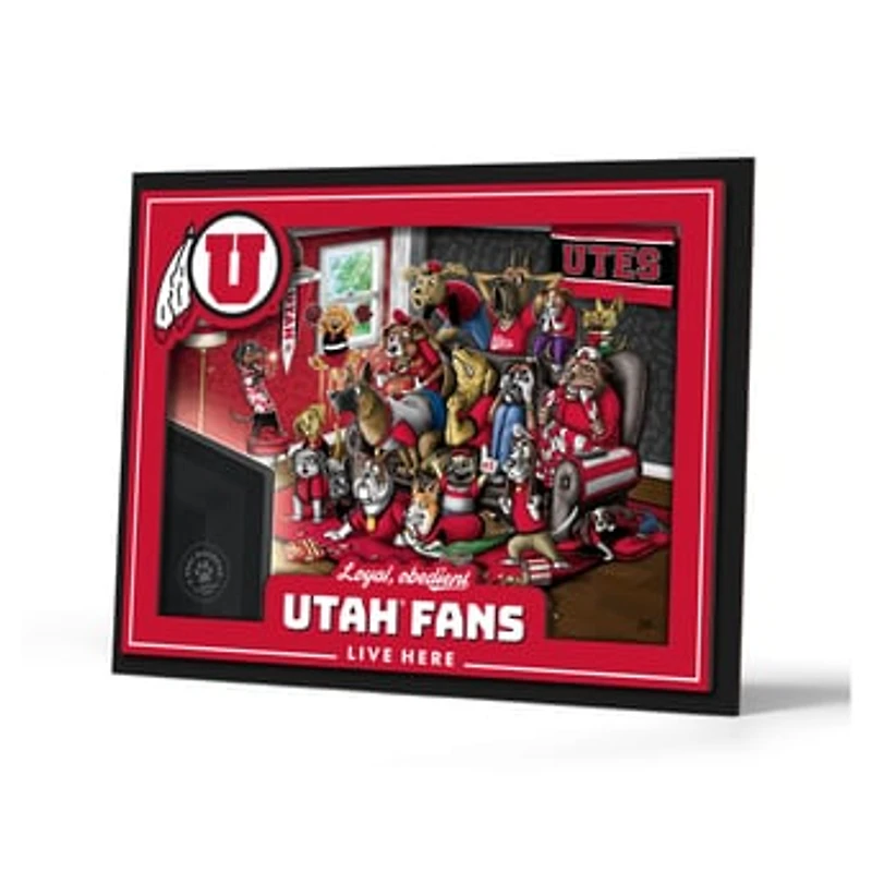 IDNA Utah Utes 13.25" x 17.25" Purebred Fans Wall Art
