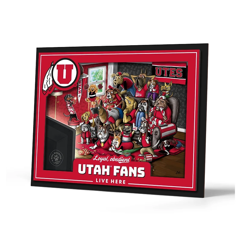 IDNA Utah Utes 13.25" x 17.25" Purebred Fans Wall Art