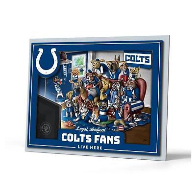 IDNA Indianapolis Colts 13.25" x 17.25" Purebred Fans Wall Art