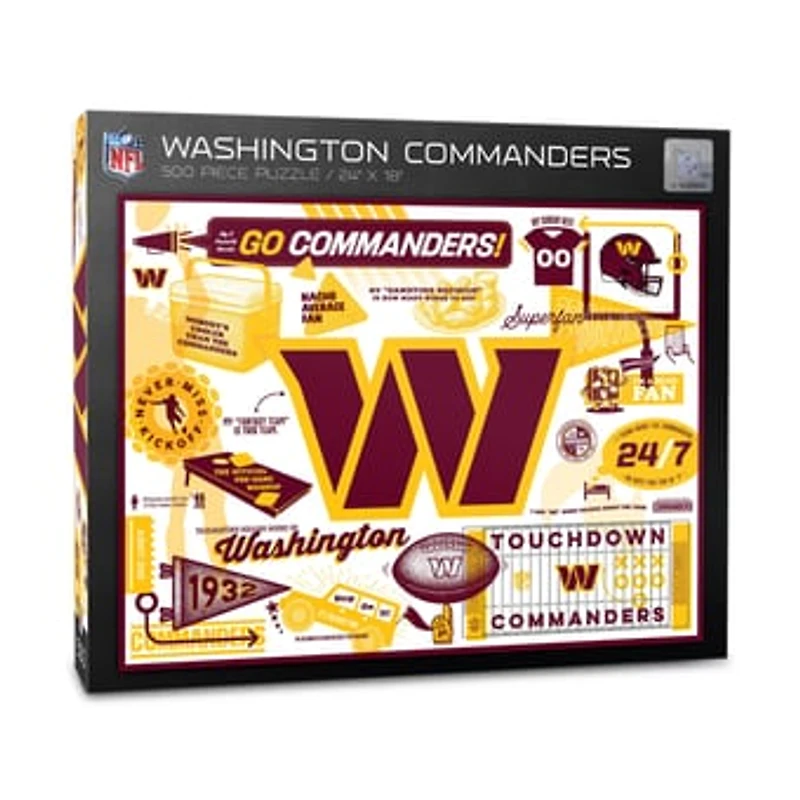 IDNA Washington Commanders 500-Piece Scrapbook Puzzle