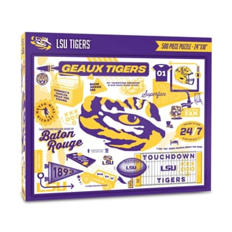 IDNA LSU Tigers 500-Piece Scrapbook Puzzle