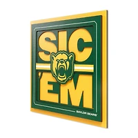 IDNA Baylor Bears 12" x 12" Slogan Series 3D Wall Art