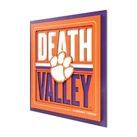 IDNA Clemson Tigers 12" x 12" Slogan Series 3D Wall Art