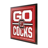 IDNA South Carolina Gamecocks 12" x 12" Slogan Series 3D Wall Art