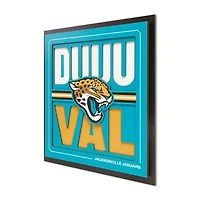 IDNA Jacksonville Jaguars 12" x 12" Slogan Series 3D Wall Art