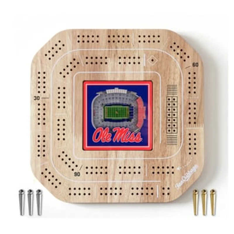 IDNA Ole Miss Rebels StadiumView Cribbage Game