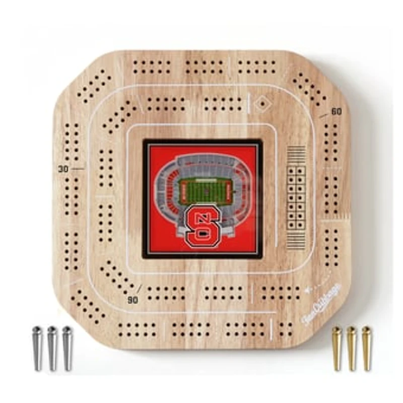 IDNA NC State Wolfpack StadiumView Cribbage Game