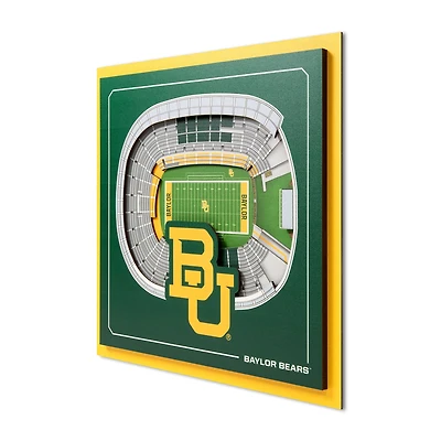 IDNA Baylor Bears 12" x 12" Stadium Series 3D Wall Art