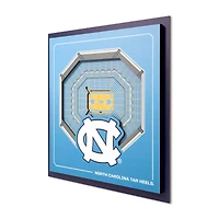 IDNA North Carolina Tar Heels 12" x 12" Stadium Series 3D Wall Art
