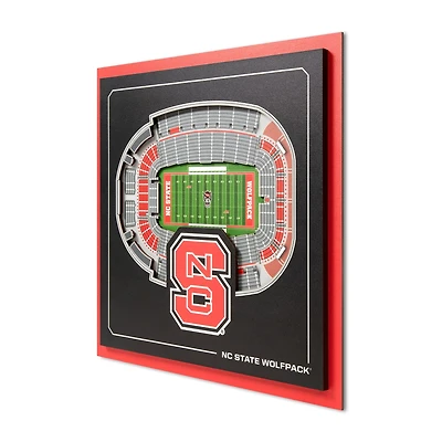 IDNA NC State Wolfpack 12" x 12" Stadium Series 3D Wall Art