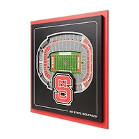 IDNA NC State Wolfpack 12" x 12" Stadium Series 3D Wall Art