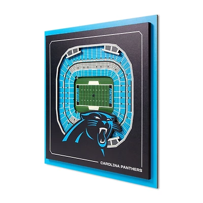 IDNA Carolina Panthers 12" x 12" Stadium Series 3D Wall Art