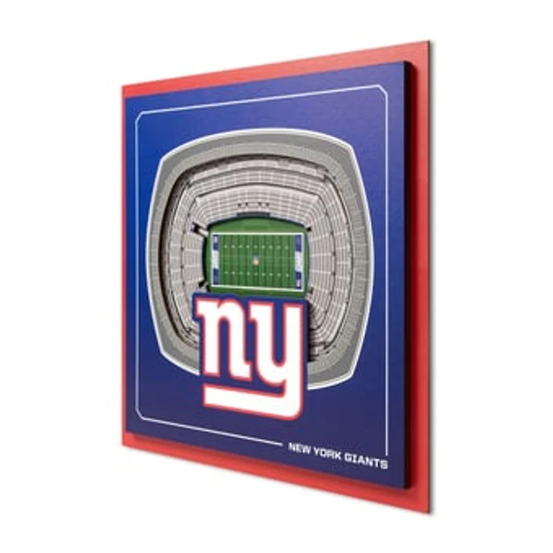 IDNA New York Giants 12" x 12" Stadium Series 3D Wall Art