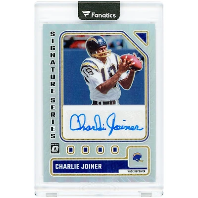 Charlie Joiner San Diego Chargers Autographed 2023 Panini Donruss Optic Signature Series #SS-CJ Card