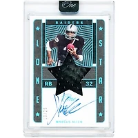 Marcus Allen Oakland Raiders Autographed 2022 Panini One Lone Star Jersey Relic #81 #10/25 Card