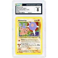 Hitmontop 2001 Pokemon Neo Discovery Holo Rare #3 CGC Authenticated 8 Card