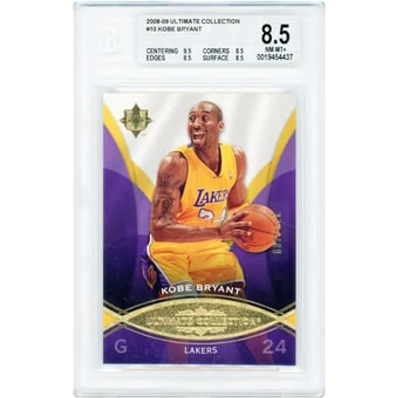 Kobe Bryant Los Angeles Lakers 2008-09 Upper Deck Ultimate Collection #10 #337/499 BGS Authenticated 8.5 Card - 9.5,8.5,8.5,8.5 Subgrades