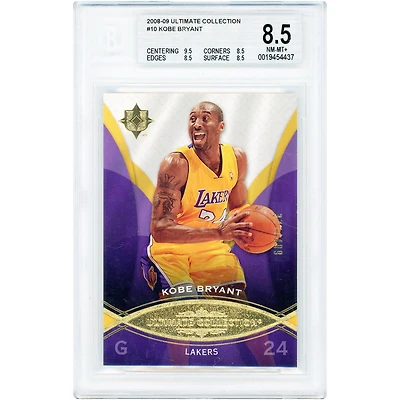 Kobe Bryant Los Angeles Lakers 2008-09 Upper Deck Ultimate Collection #10 #337/499 BGS Authenticated 8.5 Card - 9.5,8.5,8.5,8.5 Subgrades