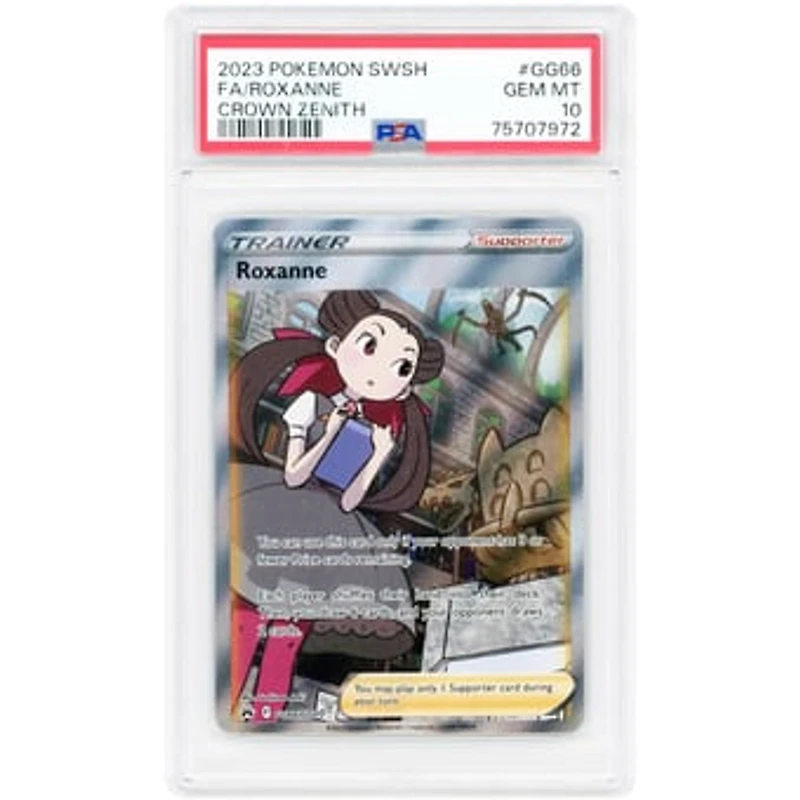 Roxanne 2023 Pokemon Crown Zenith Galarian Gallery Ultra Rare #GG66 PSA Authenticated 10 Card