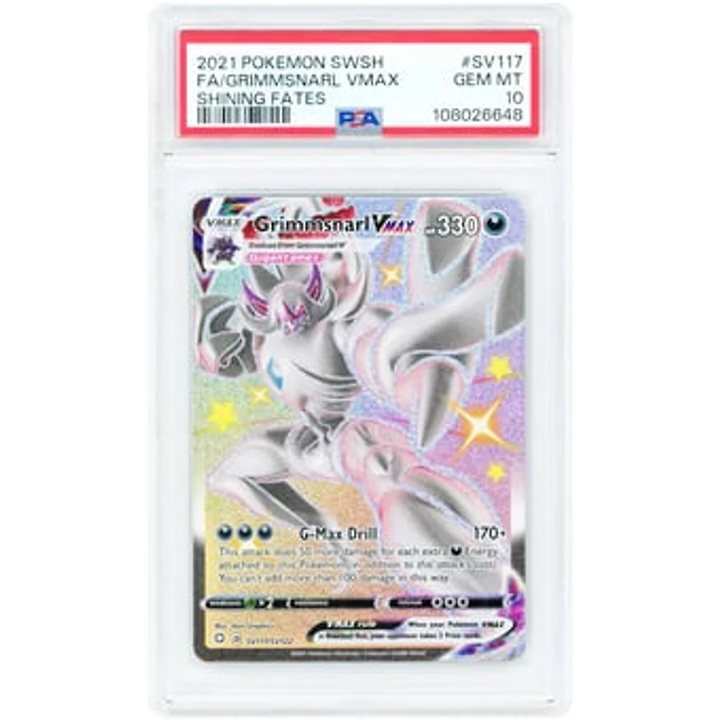 Grimmsnarl VMAX 2021 Pokemon Shining Fates Shiny Vault Shiny Holo Rare #SV117 PSA Authenticated 10 Card