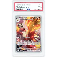 Blaziken 2025 Pokemon Destined Rivals Illustration Rare #192 PSA Authenticated 9 Card