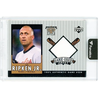 Cal Ripken Jr. Baltimore Orioles 2000 Upper Deck A Piece Of History 3000 Hit Club Game Used Relic #CR-J Card
