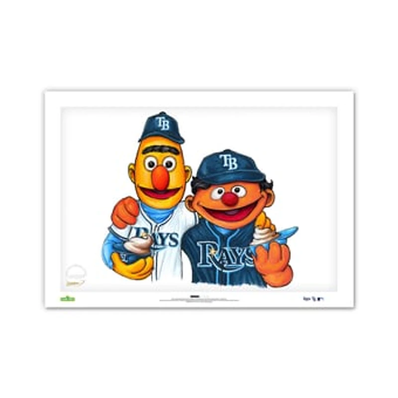 Tampa Bay Rays Limited Edition 24" x 36" Sesame Street Art Print