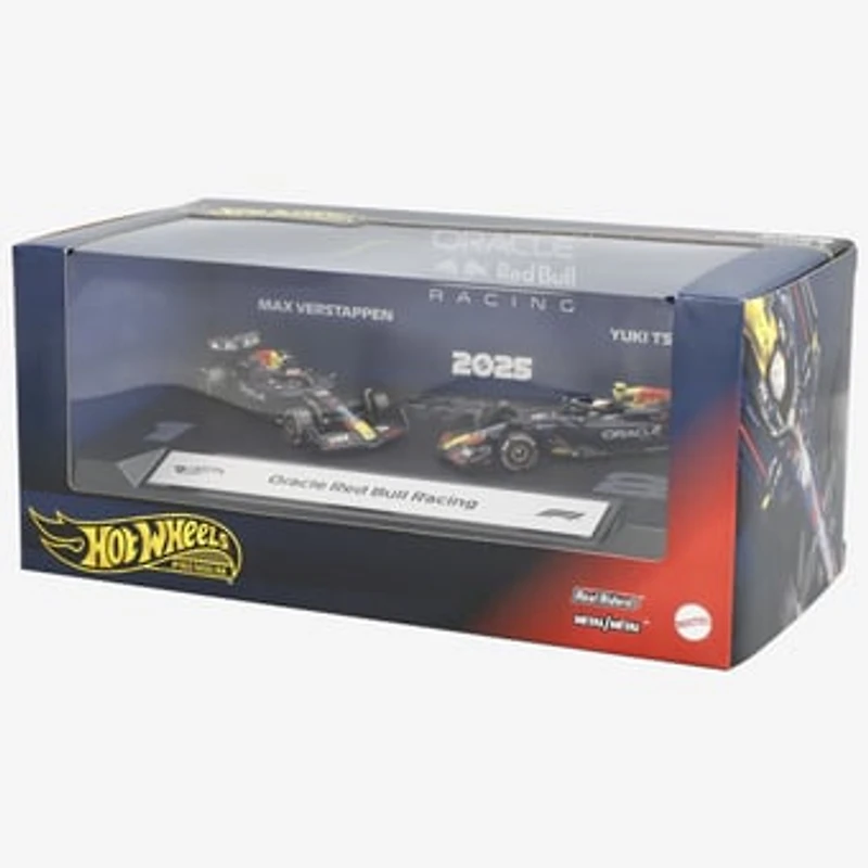 Mattel Max Verstappen & Yuki Tsunoda Red Bull Racing Premium Formula 1 2025 2-Pack 1:64 Scale Racecars