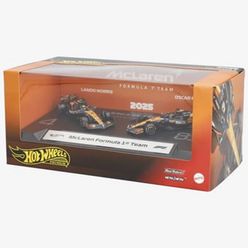 Mattel Lando Norris & Oscar Piastri McLaren F1 Team Premium Formula 1 2025 2-Pack 1:64 Scale Racecars