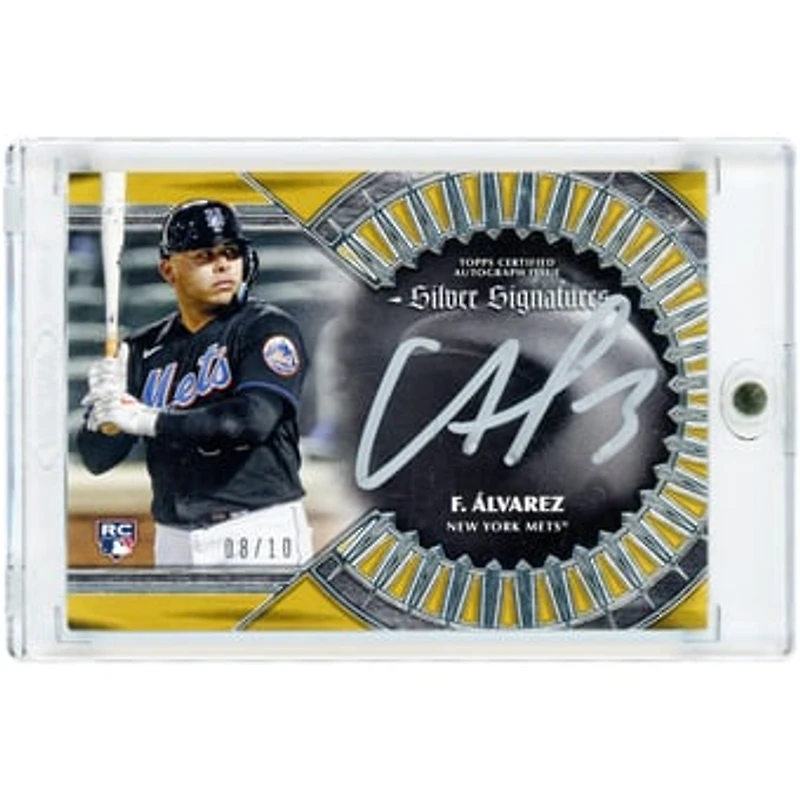Francisco Alvarez New York Mets Autographed 2023 Topps Five Star Silver Signatures #SS-FA #8/10 Rookie Card